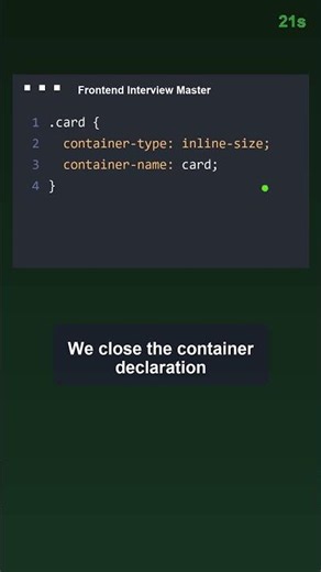 🎯 CSS Container Queries: 2025 Interview Trick for Responsive Design | Frontend Interview Master