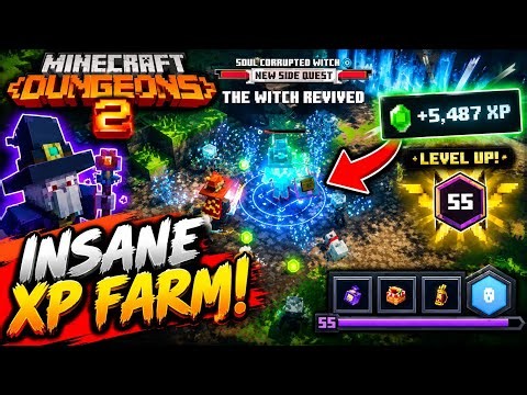 🔥 INSANE XP FARM in Minecraft Dungeons 2! | Fast Leveling Guide