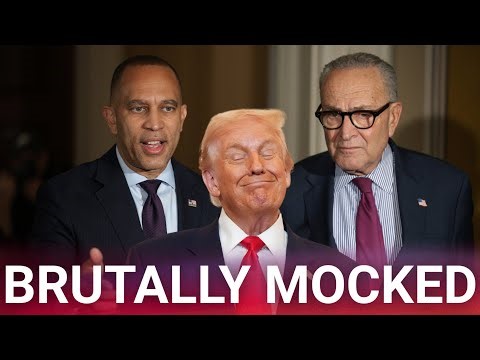 White House hilariously troll Chuck Schumer and Hakeem Jeffries as trick or treaters