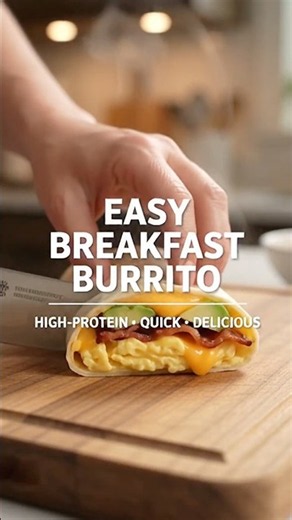 How to Make a Breakfast Burrito 🌯🍳 | Easy High-Protein Breakfast