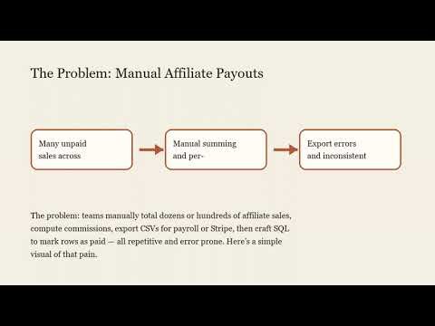 Affiliate Commission Batch Generator — Python script for CSV payouts & MySQL