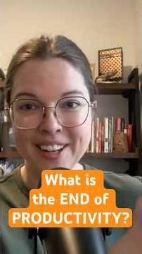 What is the END of PRODUCTIVITY