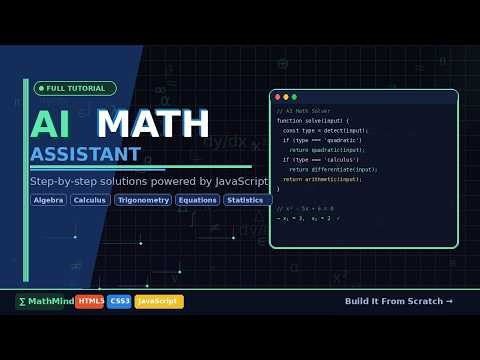 I Built an AI Math Solver in PURE JavaScript (No Libraries!) | Full Tutorial