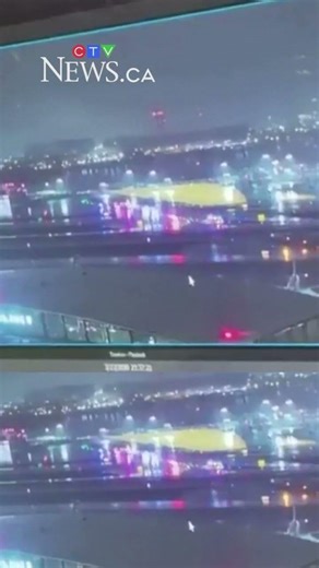 WARNING: The moment an Air Canada plane crashes into a fire truck at LaGuardia Airport
