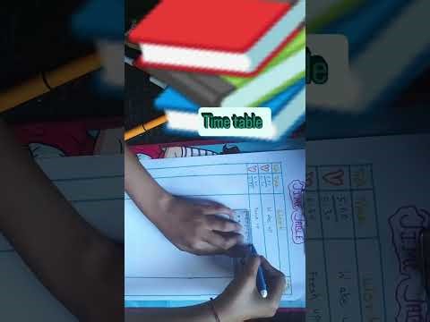 How to make a perfect time table