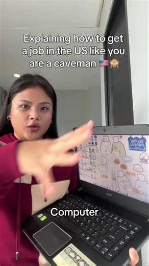 Explaining how to get a job in America like you are a caveman 🇺🇸🙈#usajobs #corporateamerica #usjobs