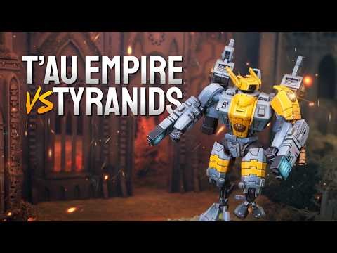 NEW Tau Empire vs NEW Tyranids - A LIVE Warhammer 40k Battle Report