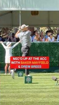 Baker and Brees mic'd up 🤣