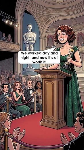 🏆 Oscar Award Speech Dialogue — Woman Expresses Gratitude