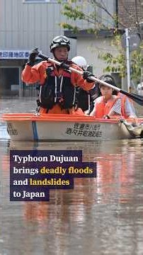 Typhoon Dujuan brings deadly floods and landslides to Japan