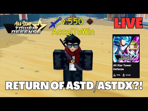 All Star Tower Defense LIVE! RETURN OF ASTD?! CODES/PLAYING WITH VIEWERS
