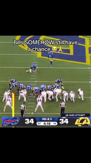 BLOCKED KICK #rams #bills #nfl #football #moonlations | bills