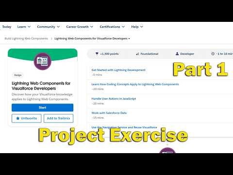 Lightning Web Components for Visualforce Developers Part 1 Follow Along Project Exercise