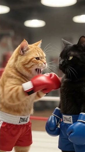 funny boxing cat 😺😺 #aicat #aicatvideo