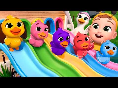 Five Little Ducks (Learn New Colors) | Newborn Baby Songs & Nursery Rhymes