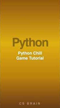 Python Chill Game Tutorial #python #coding #developer #techtips