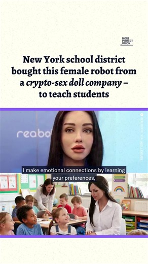 A rural school district in New York is introducing a humanoid robot into the classroom as a teaching assistant. The school district bought the hyperrealistic female robot named Sally from a crypto-sex doll company Realbotix for $57,590. This comes as families, school administrators and teachers unions grow concerned that AI and technology could be worsening education.