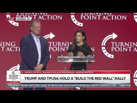 WATCH: Danica Patrick and Jeremy Roenick Hype Up the Turning Point Crowd - 04/17/26
