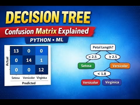 Decision Tree Algorithm in Machine Learning | DT Explained in 10 Minutes | Python