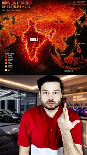 60 Degree Celsius HEAT Coming For India? India is The Hottest With Extreme Heatwaves #shorts