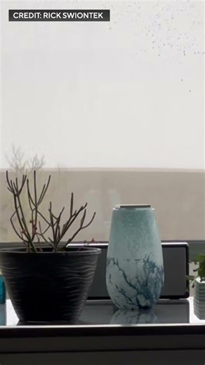 Landmark on the Lake shows powerful winds on Monday in downtown Milwaukee