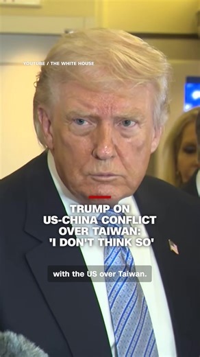 President Donald Trump said that he made “no commitment either way” on Taiwan during his meeting with Chinese President Xi Jinping, after Beijing warned the issue could spark conflict between the two countries. #CNN #News #Trump