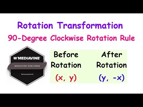 Rotation Transformation - 90-Degree Clockwise Rotation Rule