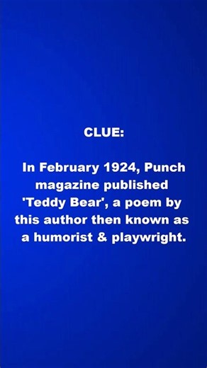 Jeopardy! Final Jeopardy! Clue, Thursday, October 29, 2026 #jeopardy #clue #aamilne #shorts