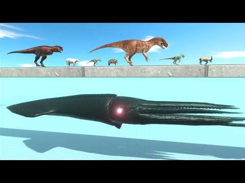 Watch Out! Giant Shadow Squid Underwater! | Dinosaur Challenge