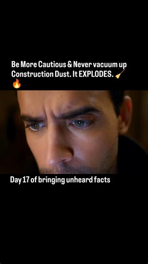 Better Humans Lab on Instagram: "If you sand drywall or flour and vacuum it up, you can start a fire. This is a "Dust Explosion." When fine powder is suspended in the air inside the vacuum canister, it creates a highly flammable fuel-air mixture. The static electricity generated by the dust swirling can create a spark, igniting the cloud and blowing the vacuum cleaner apart. Always use a specialized shop-vac with a filter."