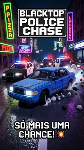SÓ TINHA MAIS UMA CHANCE E A POLÍCIA ENCOSTOU! 😱🚨 #shorts #gamer #jogosdecarro #blacktoppolicechase