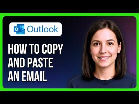 How To Copy And Paste An Email In Outlook | Paste To Another Email