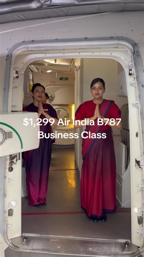 $1,299 Air India Boeing 787 Dreamliner Business Class