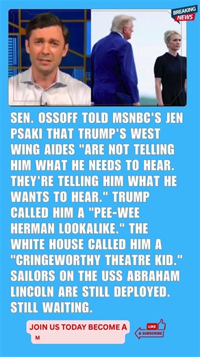 BREAKING: Ossoff Blasts Trump's West Wing Bubble on Live TV. Trump Responds With an Insult.