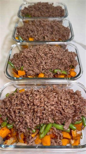 Hot Honey Ground Beef and Sweet Potato Bowls