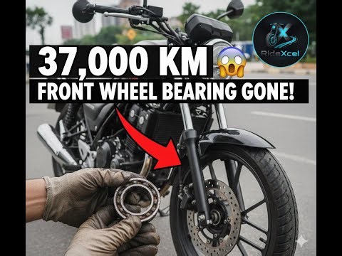 Honda CB350 Front Wheel Bearing Replacement | 37,000 KM Wobble Fix 🔧😱 | Malayalam