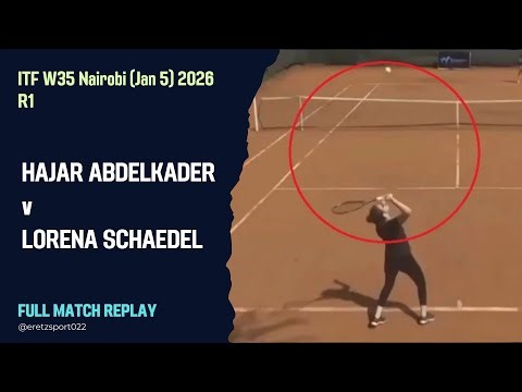 ITF W35 Nairobi (Jan 5) 2026 R1: Hajar Abdelkader [WC] vs. Lorena Schaedel Full Match Replay