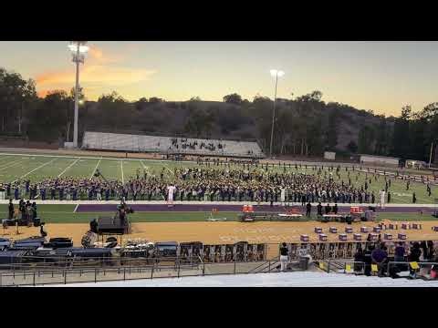 Award-Winning Diamond Bar HS Thundering Herd Performs National Anthem with Middle School Students