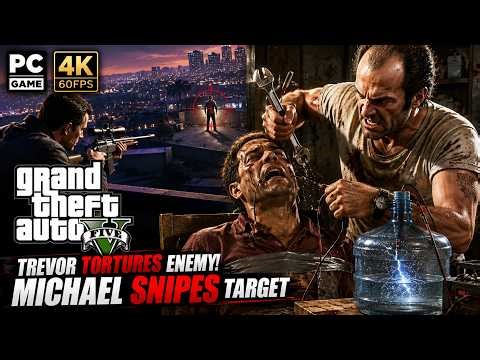 GTA V - Trevor Goes Crazy While Michael Snipes