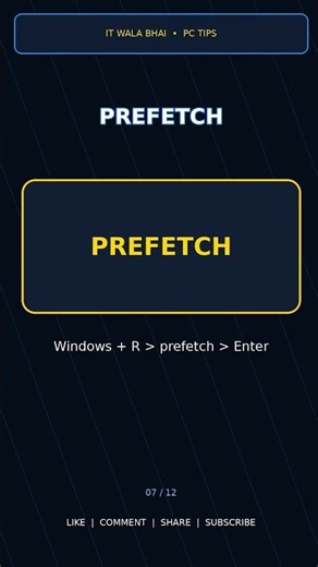 PC Slow Hai? 😱 Temp, %Temp% & Prefetch Clean Karo | Windows Tips | IT WALA BHAI #Shorts