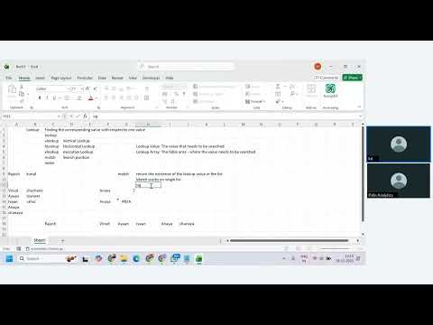 Data Science Course Batch 110 Excel Training : Session 5