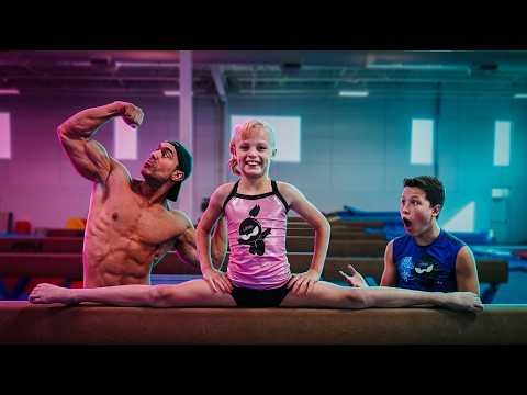 DESAFIO DE GINÁSTICA E FORÇA GIGANTE ⚡️ | Desafio Esportivo para  Ninja Kidz em Portugues