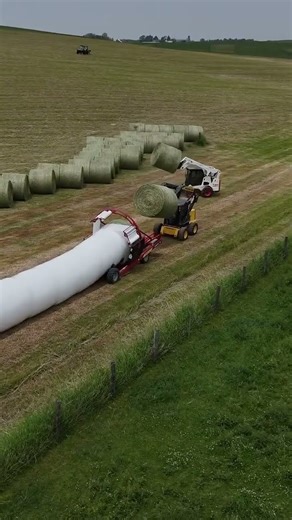 Silage Bale Wrapping Machine | Efficient Forage Preservation 🚜🌾