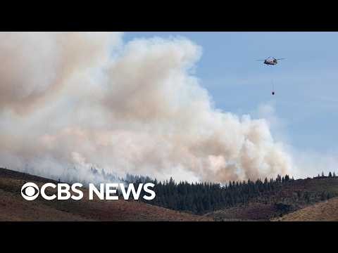 Firefighters battle flames and smoke near Reno fueled by drought and wind