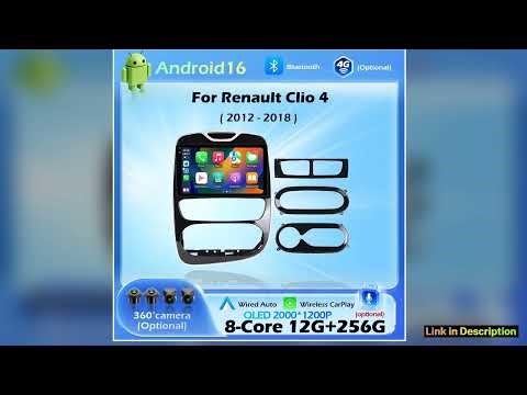 10 inch Car Radio Multimedia For Renault Clio 4 20122018 Carplay Video Player Android Auto 4G WIFI