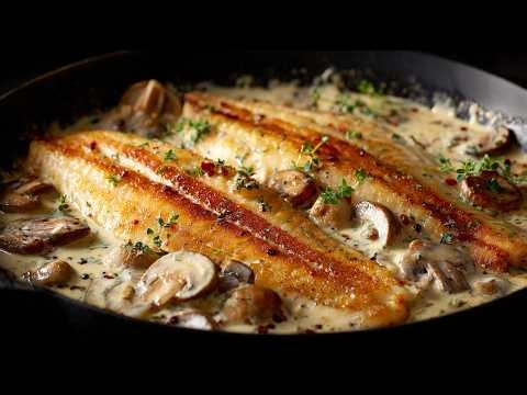 Make this garlic mushroom fish once and you'll cook it every week
