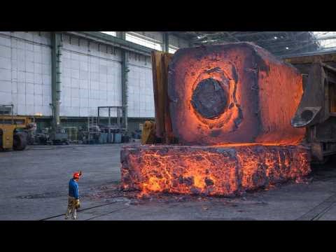 Extreme 80-Ton Shaft Forging with a 75,000-Ton Press. Heavy CNC Machining& Smart Factory Documentary