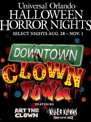 Art the Clown is back for HHN! Join James every Monday at 9AM PST for Horror news and Channel Updates! #HHN #arttheclown #terrifier #killerklownsfromouterspace #universal