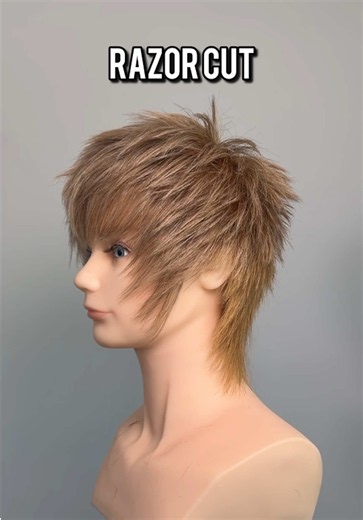 Short hair razor cut 🪒 #althair #modcut #emohair #scene | Cutting Hair