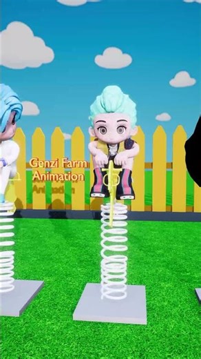 PLAYING HORSE ! #3d #3danimation #scaryteacher3d #kpopdemonhunters #family #shorts #roblox #gaming